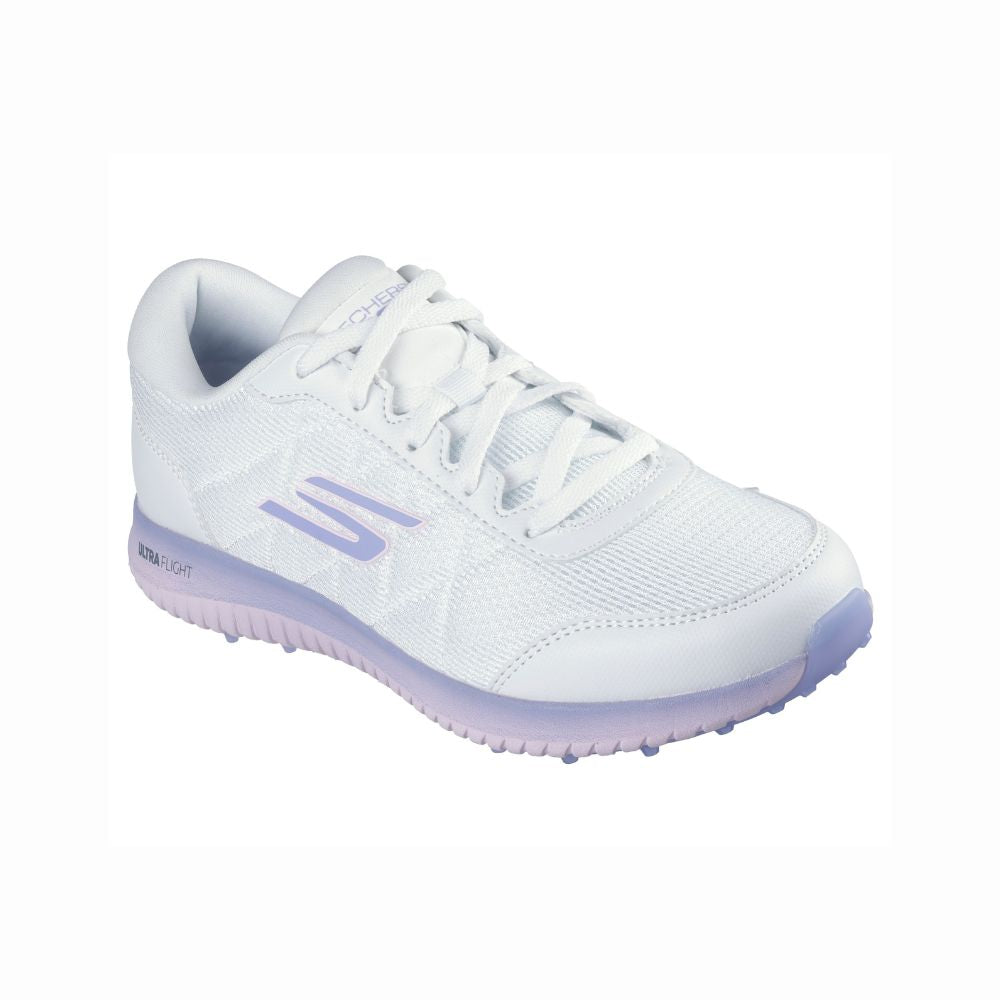 Skechers Go Golf Max Fairway 4 Ladies Spikeless Golf Shoes 2025 - White / Light Pink