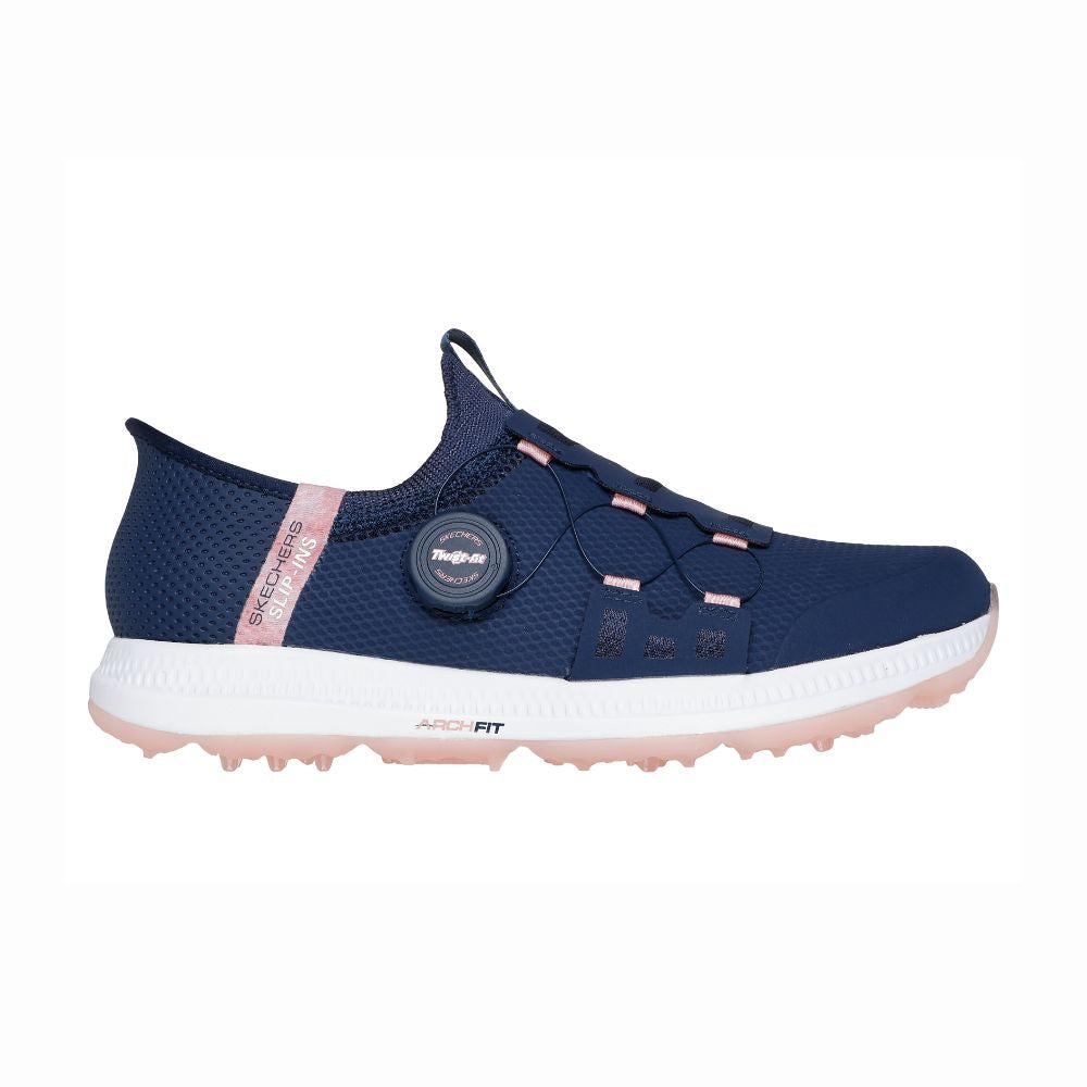Skechers Elite 5 Slip Ins Ladies Spikeless Golf Shoes 2025 - Navy / Pink Navy / Pink 5