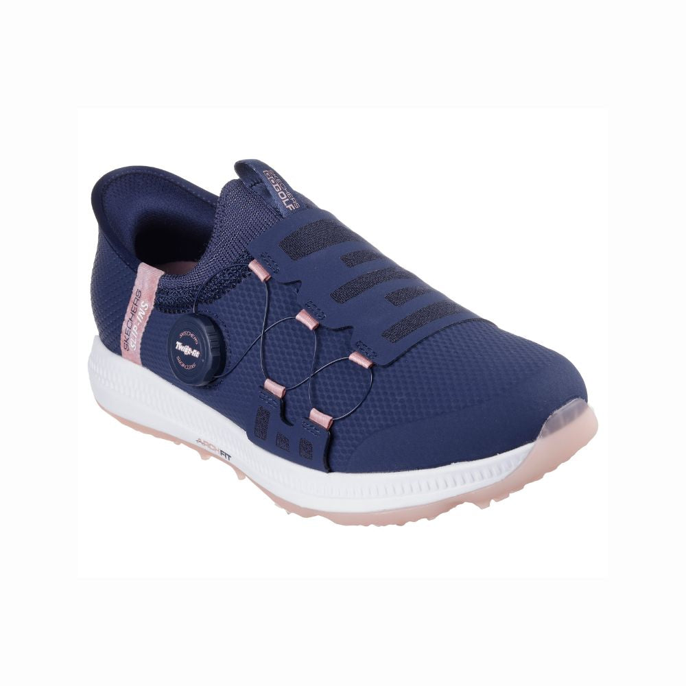 Skechers Elite 5 Slip Ins Ladies Spikeless Golf Shoes 2025 - Navy / Pink