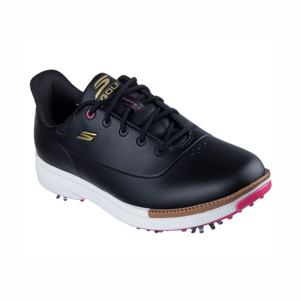 Skechers Jasmine 2 Ladies Spiked Golf Shoes 2025 - Black / Pink