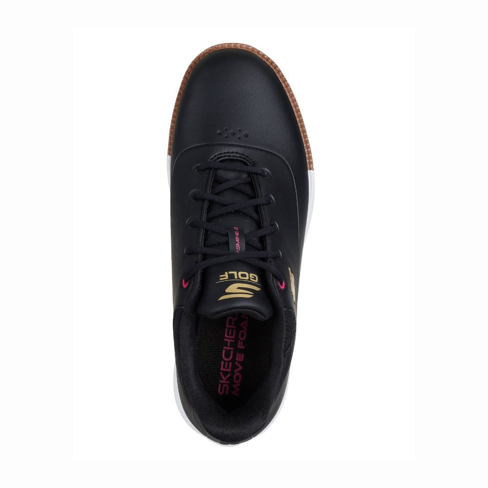 Skechers Jasmine 2 Ladies Spiked Golf Shoes 2025 - Black / Pink