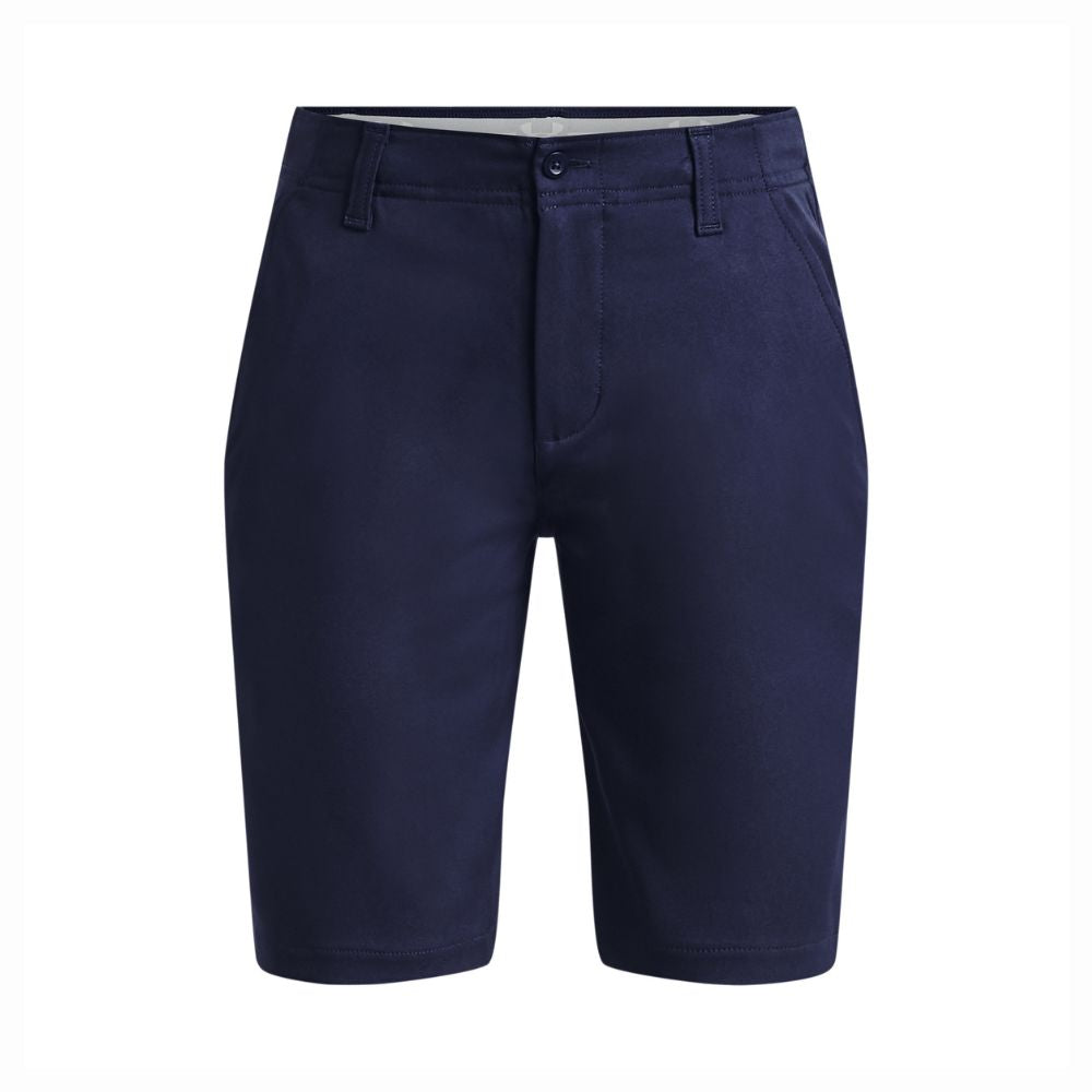 Under Armour Boy's Matchplay Junior Golf Shorts 2025 - 1361773-410 Midnight Navy / Halo Gray 410 M
