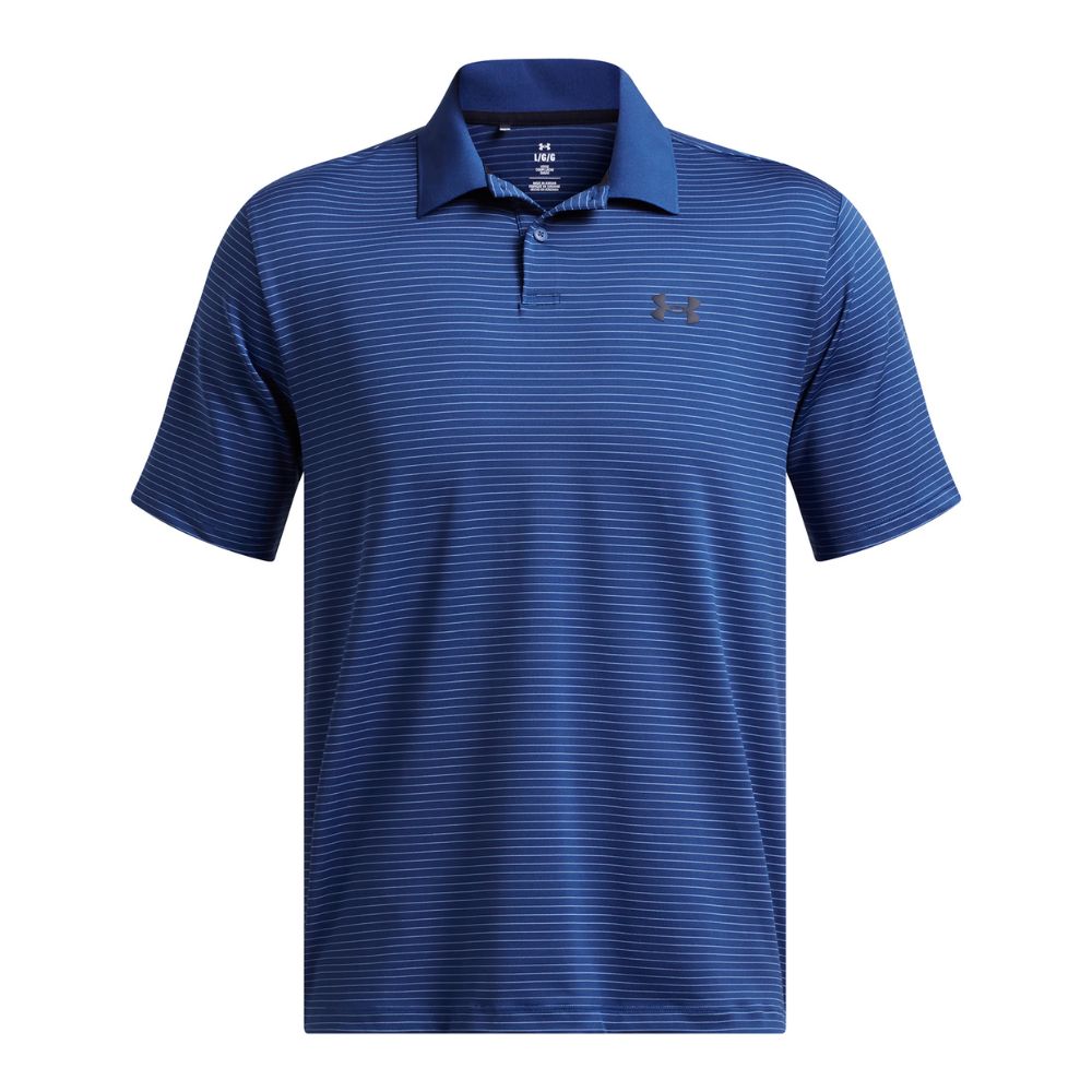 Under Armour Performance Stripe Golf Polo Shirt 1377376-432