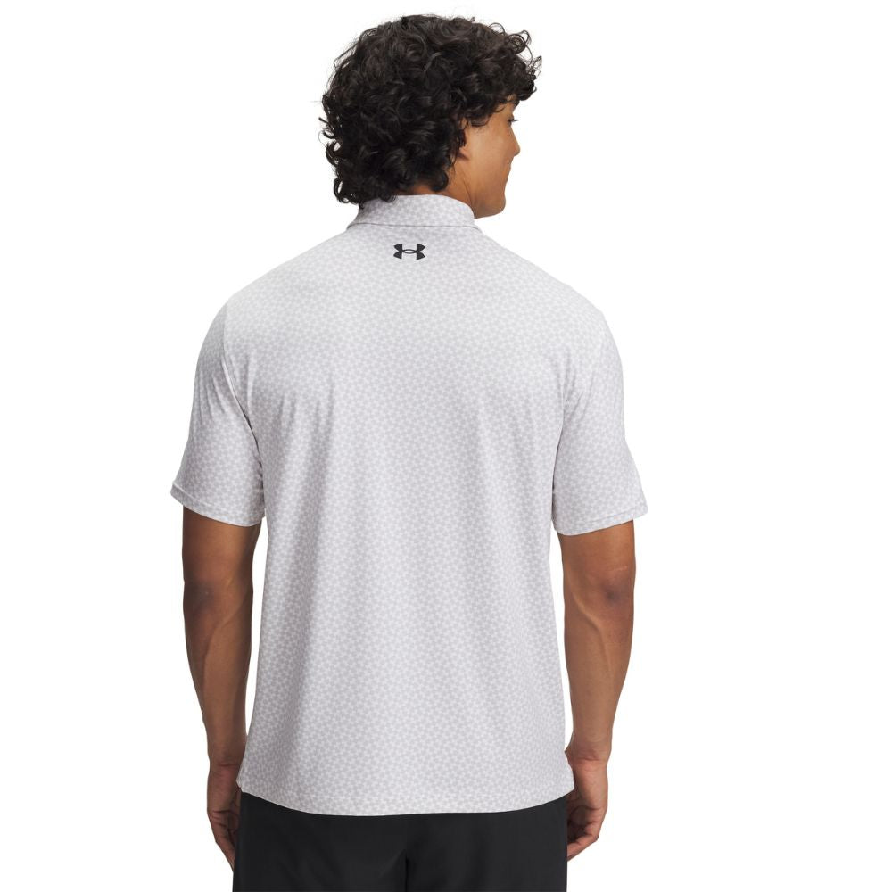 Under Armour Tee To Green Printed Mens Golf Polo Shirt 2025 - 1383715-102