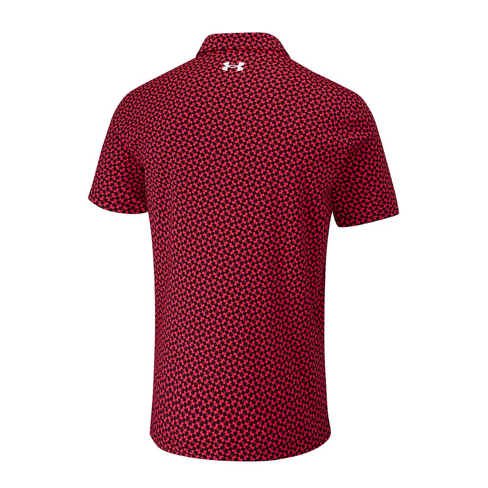 Under Armour Tee To Green Printed Mens Golf Polo Shirt 2025 - 1383715-713