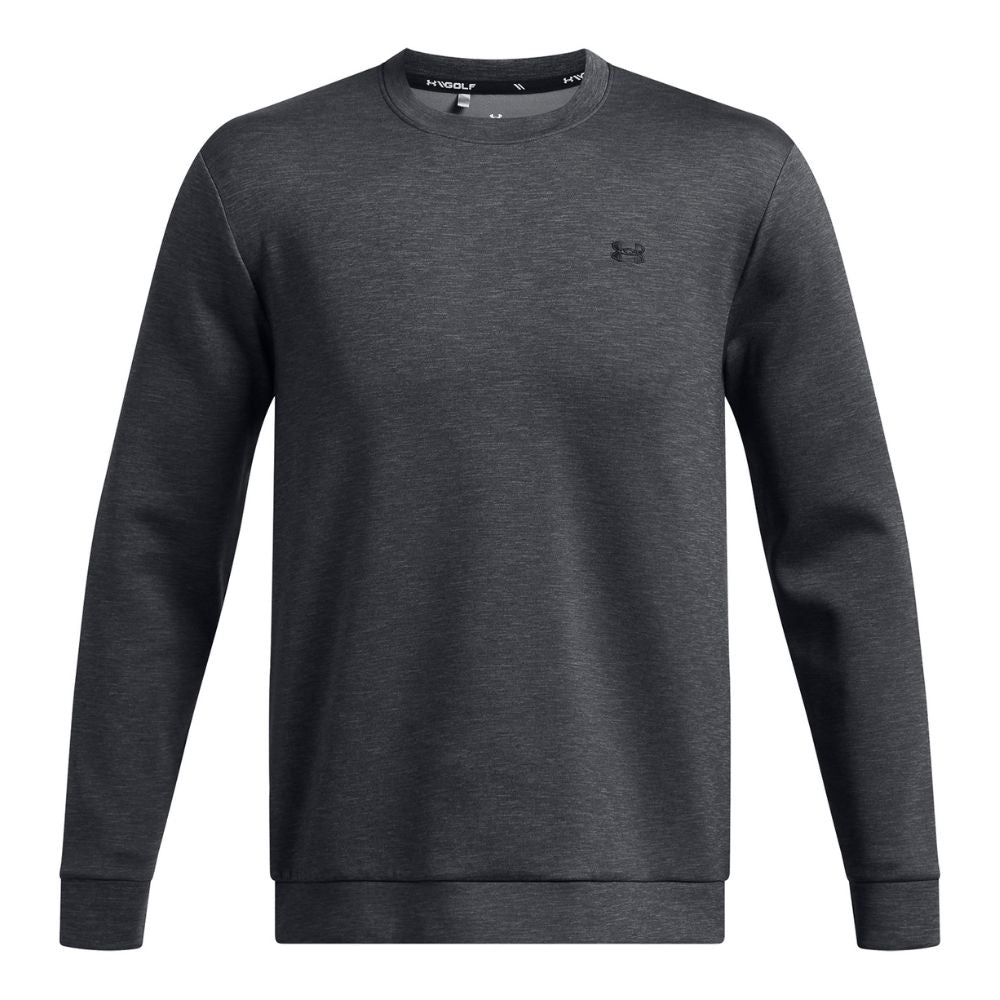 Under Armour Drive Midlayer Crew Mens Golf Top 2025 - 1387122-001 Black / Anthracite / Black 001 M