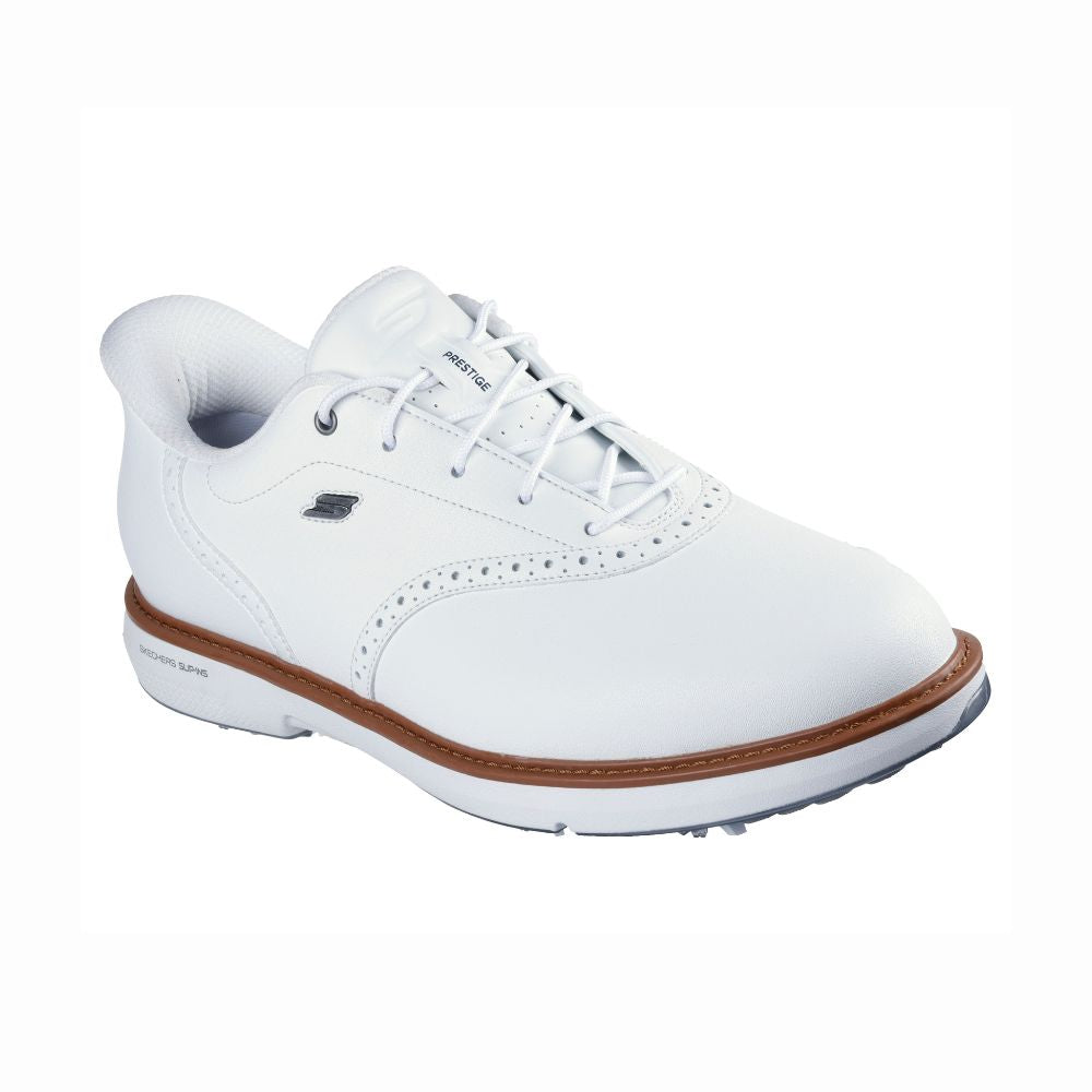 Skechers Prestige Spiked Golf Shoes 2026 - White