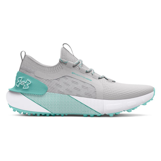 Under Armour Phantom Ladies Spikeless Golf Shoes 3027090-101 Distant Grey / Distant Grey / Radial Turquoise 101 4 