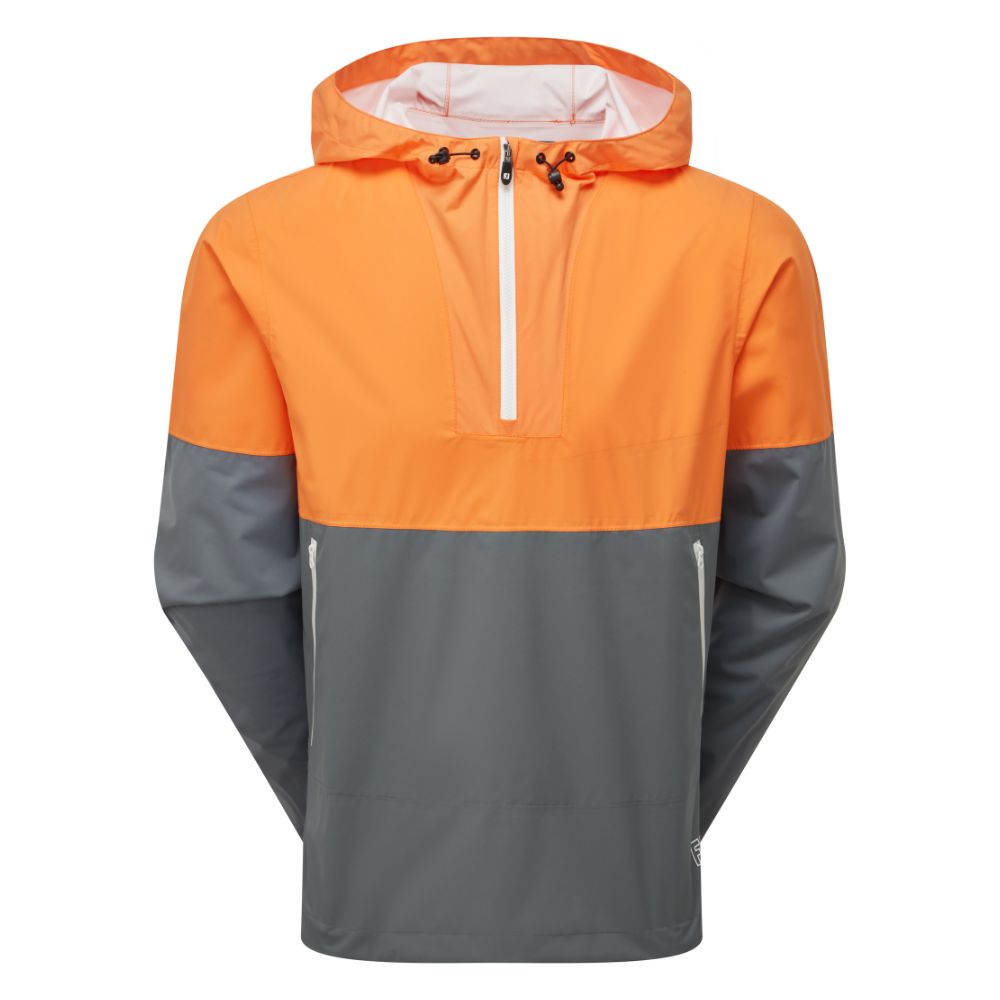 FootJoy HydroLite X Waterproof Pullover Golf Hoodie 2025 - 37817 Solar / Basalt M