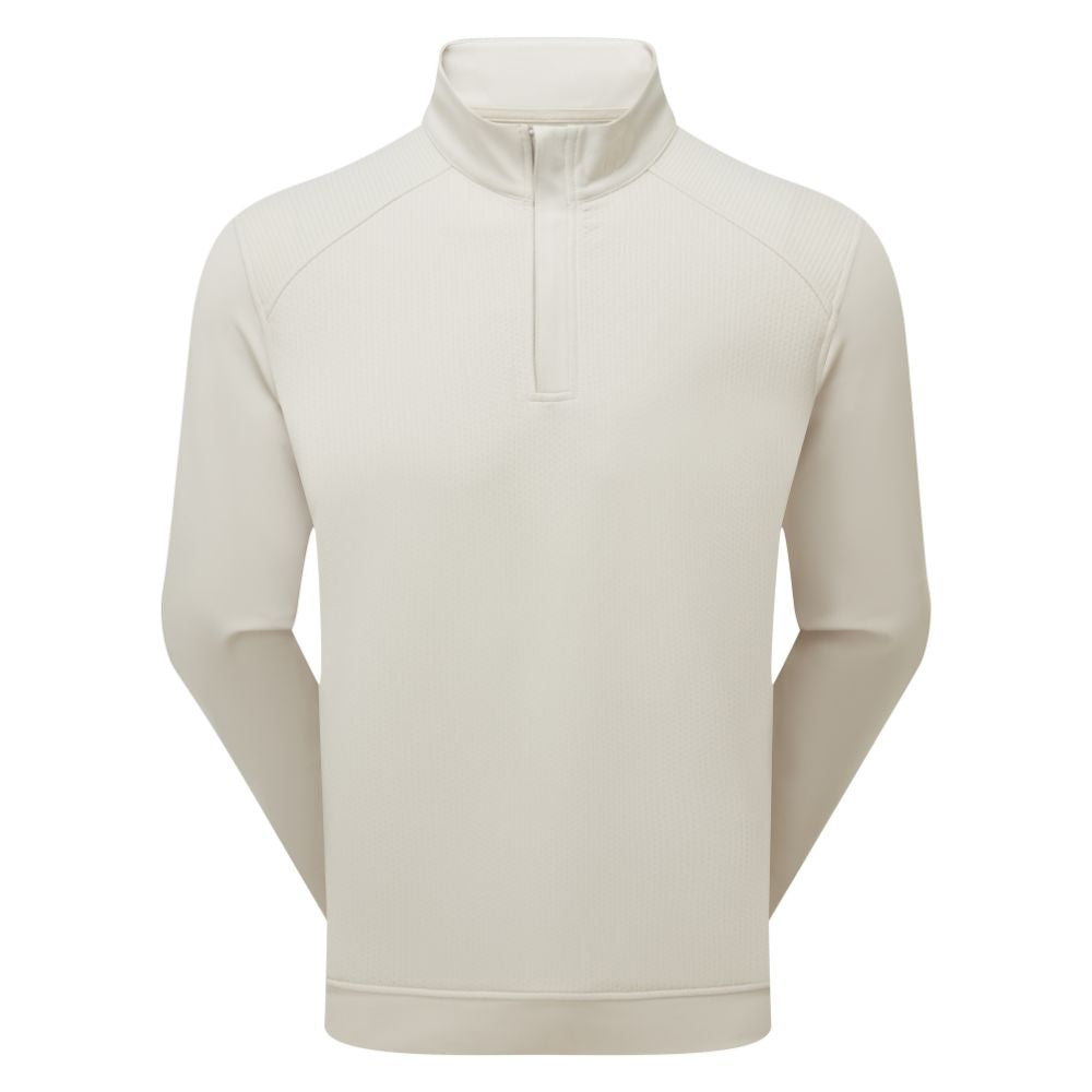 FootJoy ThermoSeries Ottoman Golf Midlayer Pullover Top 2025 - 37838 Stone M