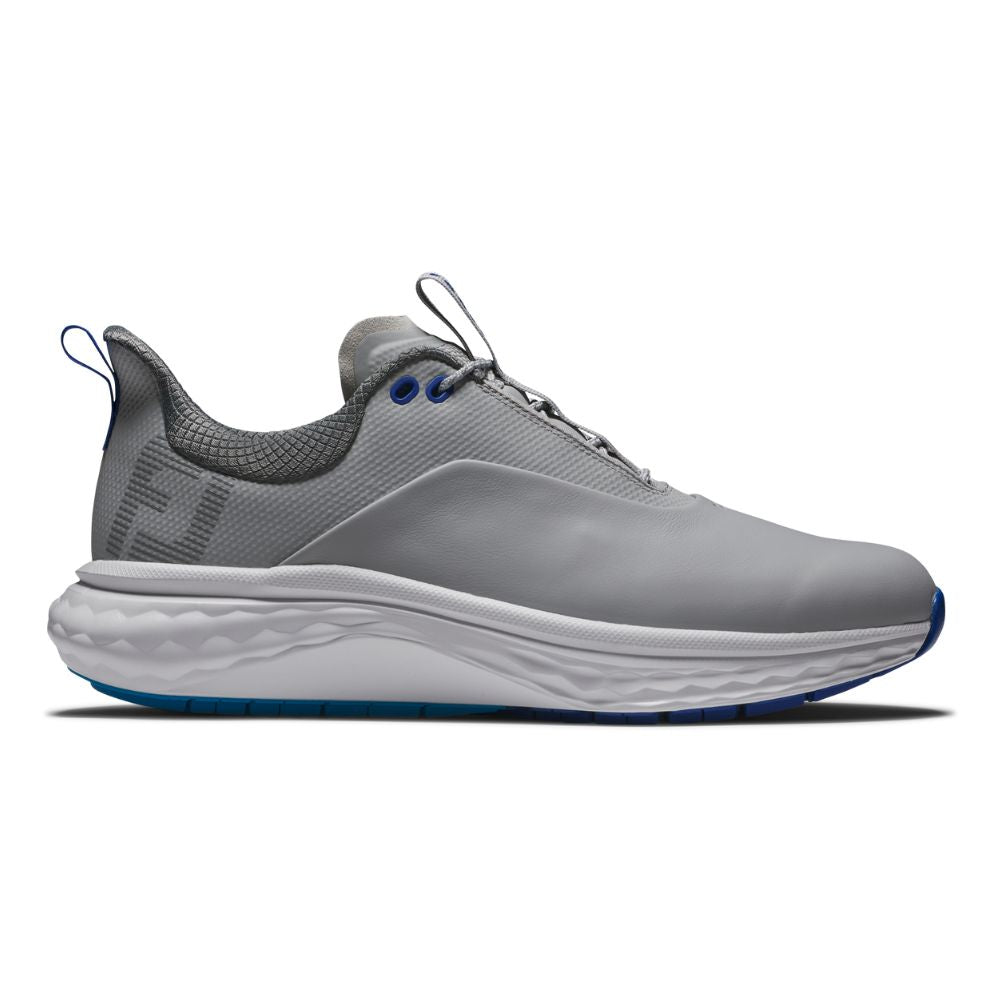 FootJoy Quantum Mens Spikeless Golf Shoes 56982 Grey / White / Blue 56982M 7