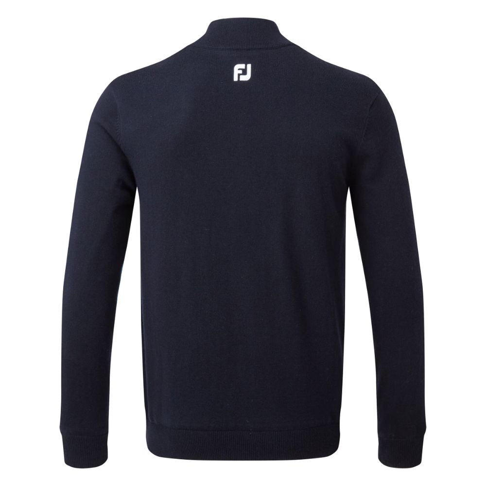 Footjoy Essentials Woolblend 1/2 Zip Lined Mens Golf Midlayer Top - 90210