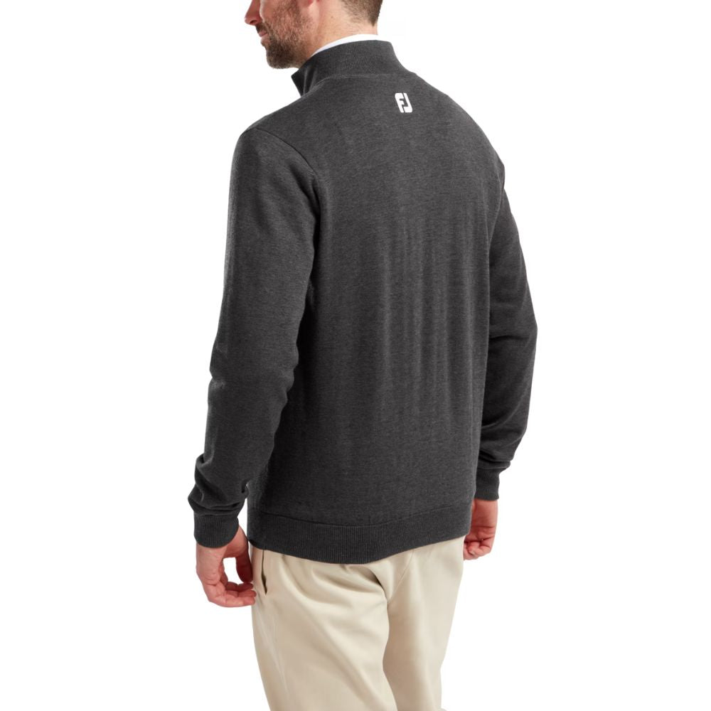 FootJoy Essentials Woolblend 1/2 Zip Lined Mens Golf Midlayer Top - 90212