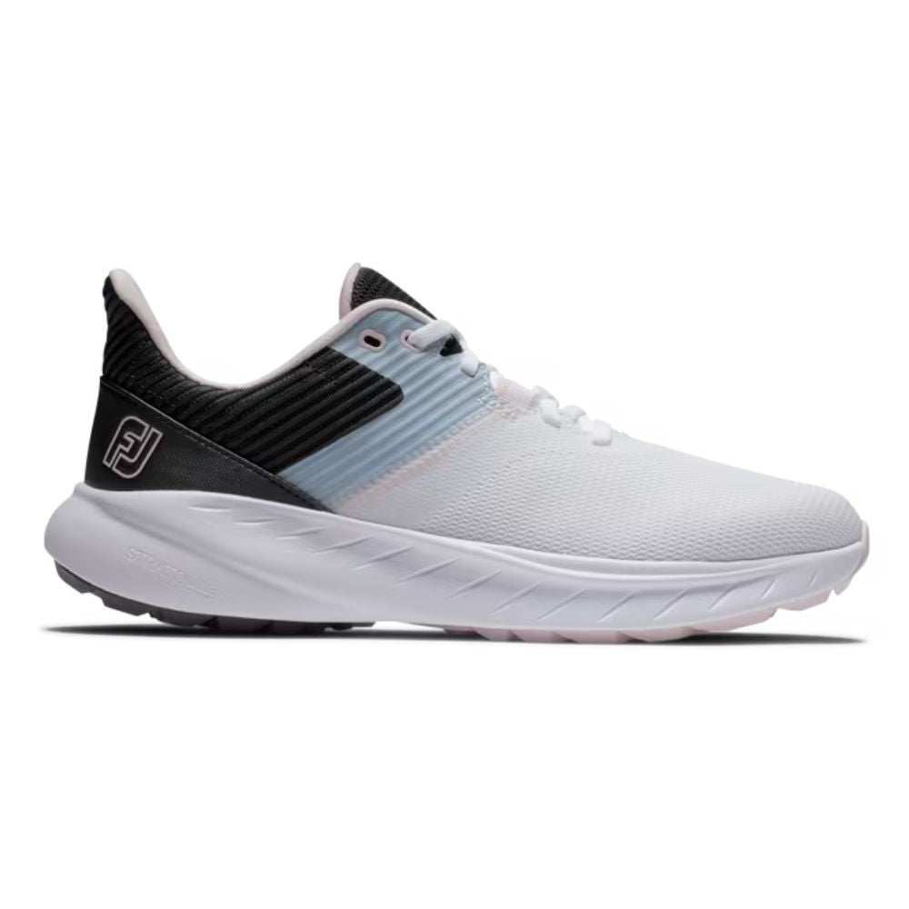 Footjoy Flex Ladies Spikeless Golf Shoes 95719 White / Pink 95719 4