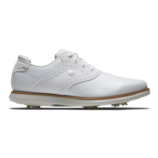 Footjoy Traditions Ladies Spiked Golf Shoes 97906 White 4.5 