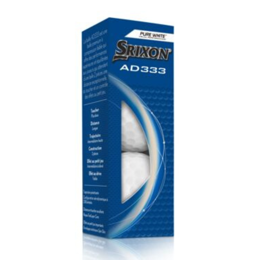 Srixon AD333 Golf Balls 2024 - White   