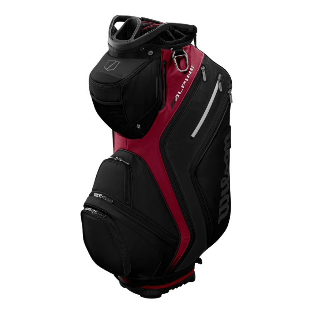 Wilson Golf Alpine Cart Bag 2025 - Black / Red Black / Red