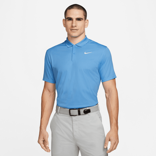 Nike Golf Dri-FIT Victory Solid Polo Shirt DH0822 - 412 University Blue / White 412 M 