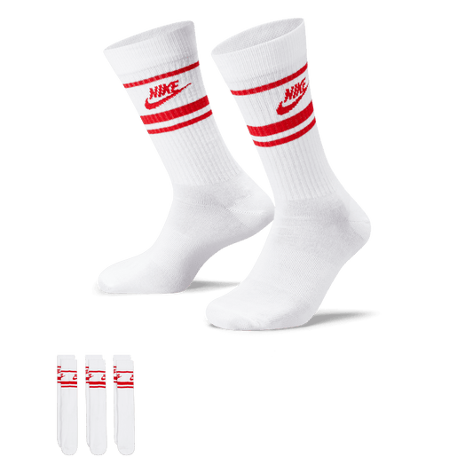 Nike Golf Sportswear Dri-FIT Everyday Essential Socks DX5089 - 102 White / University Red / University Red 102 L 