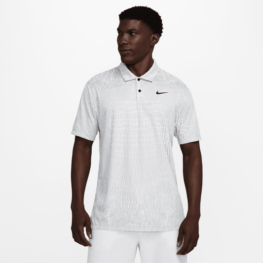Nike Golf Dri-FIT ADV Tour Polo Shirt FD5731 - 100 White / Pure Platinum / Black 100 M 