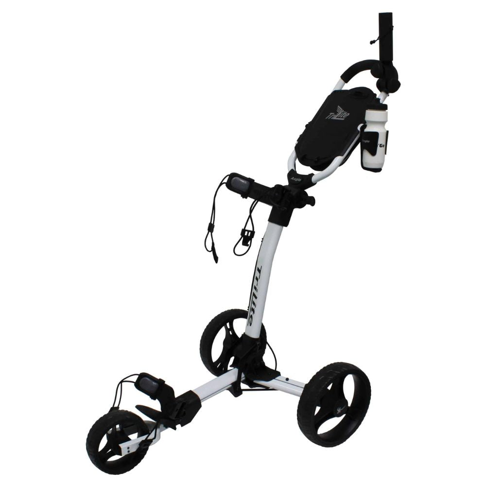 Axglo TriLite 3 Wheel Push Trolley + FREE GIFTS worth £40 White/Black