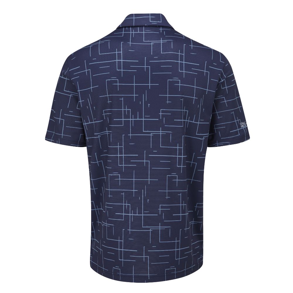 Oscar Jacobson Ashald Golf Polo Shirt 2024 - Navy   