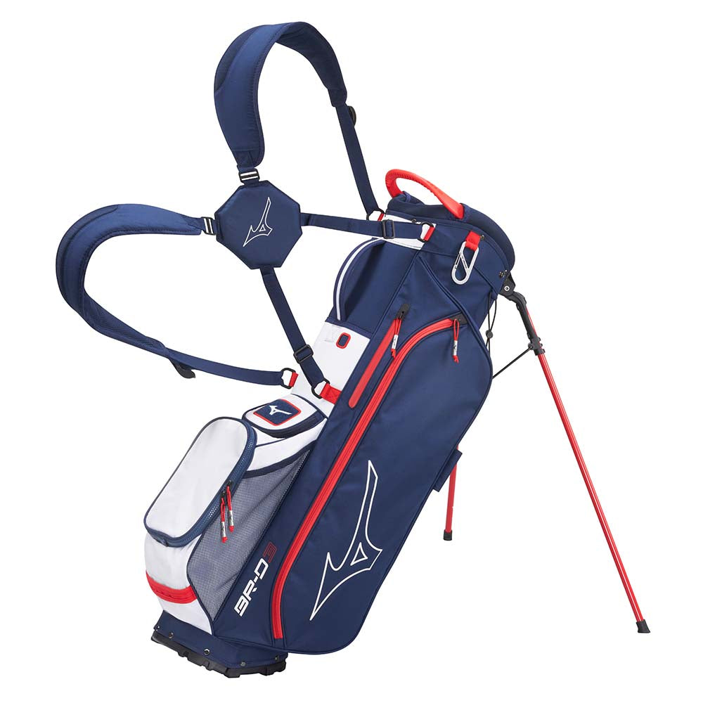 Mizuno BR-D3 25 Stand Bag 2025 - Red/ Navy Red/ Navy