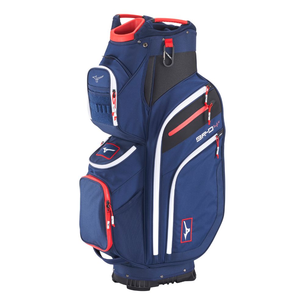 Mizuno BR-D4 25 Cart Bag 2025 - Navy Red Navy / Red