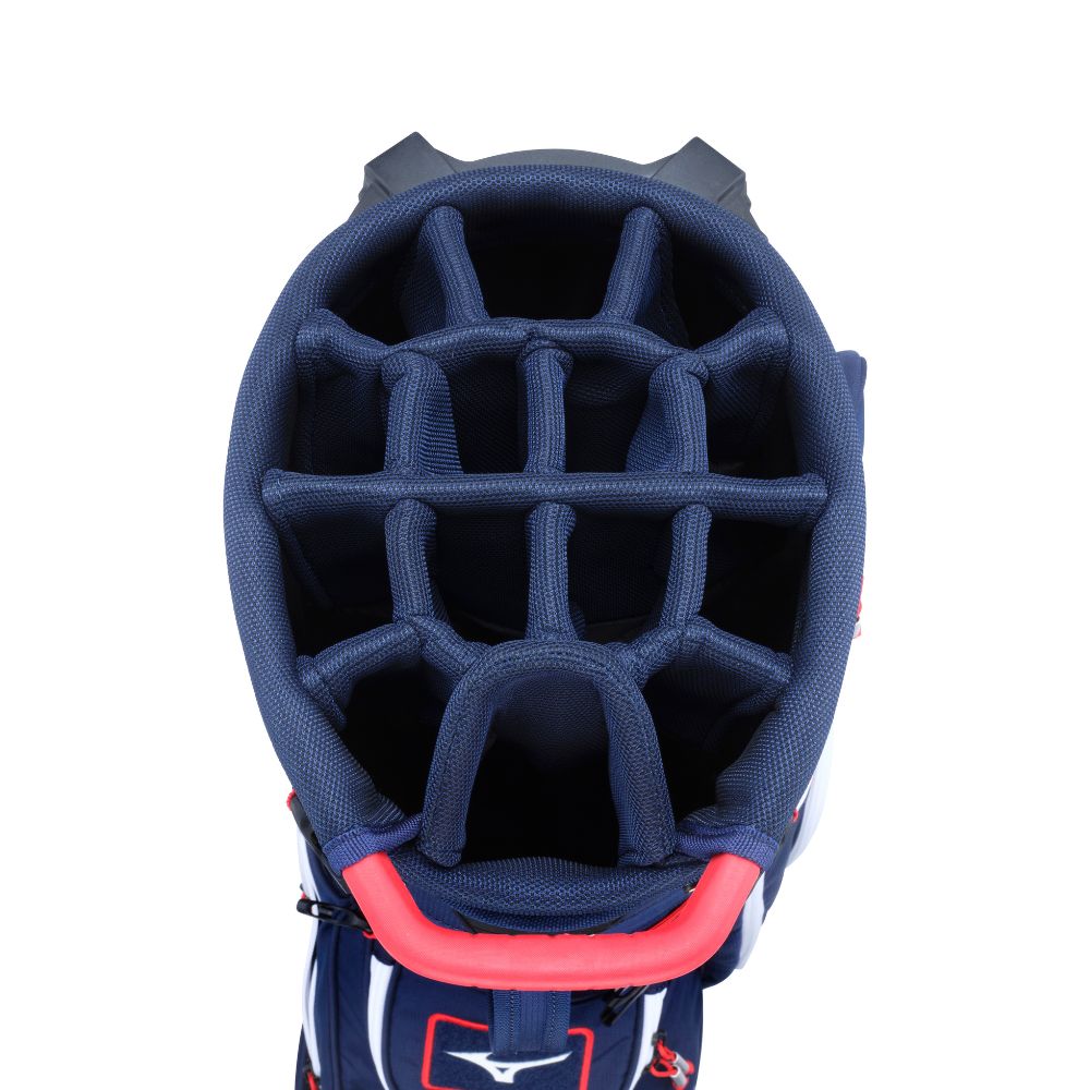 Mizuno BR-DX 25 Hybrid Stand Bag 2025 - Navy / Red