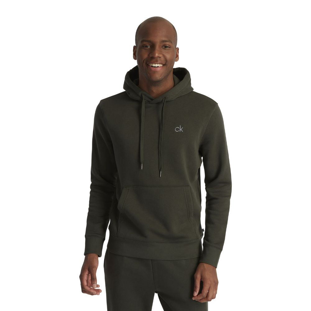 Calvin Klein Planet Pullover Golf Hoodie C9562 - Hunter Green