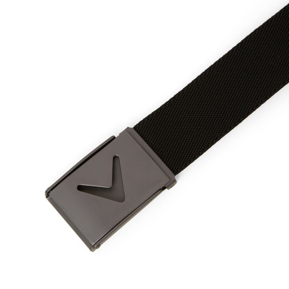 Callaway Golf V-Logo Mens Web Belt - CGASE0R3 - Caviar