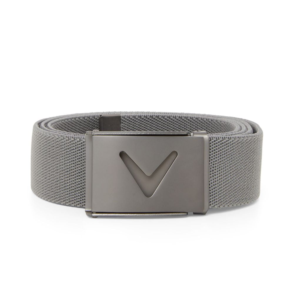 Callaway Golf V-Logo Mens Web Belt CGASE0R3 - Griffin Grey Griffin 050  