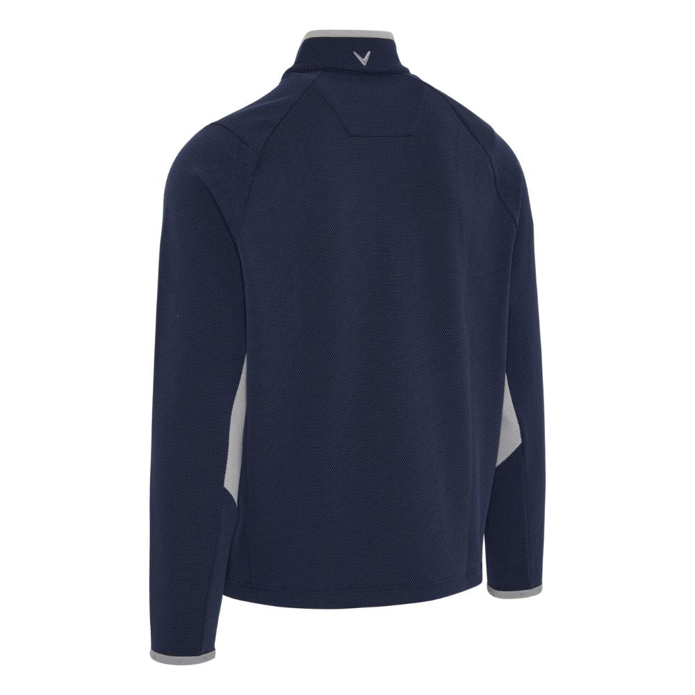 Callaway Blocked 1/4 Zip Mens Golf Pullover 2025 - Peacoat