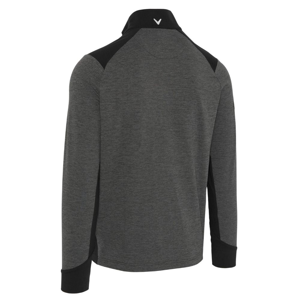 Callaway Soft Touch Blocked 1/4 Zip Mens Golf Top 2025 - Black Heather
