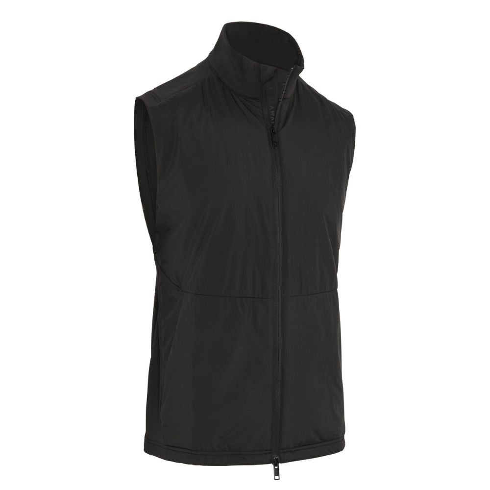 Callaway Mixed Media Full Zip Mens Golf Vest 2025 - Caviar Caviar 002 M