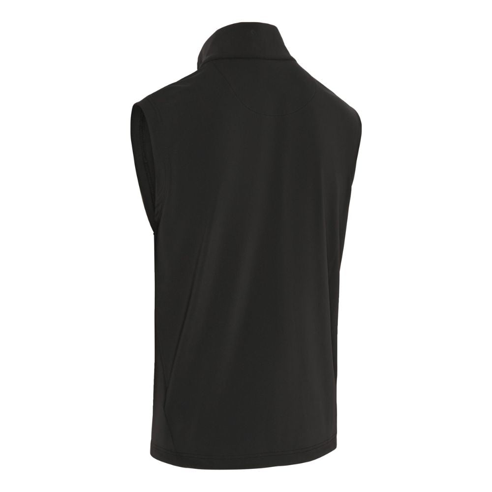 Callaway Mixed Media Full Zip Mens Golf Vest 2025 - Caviar