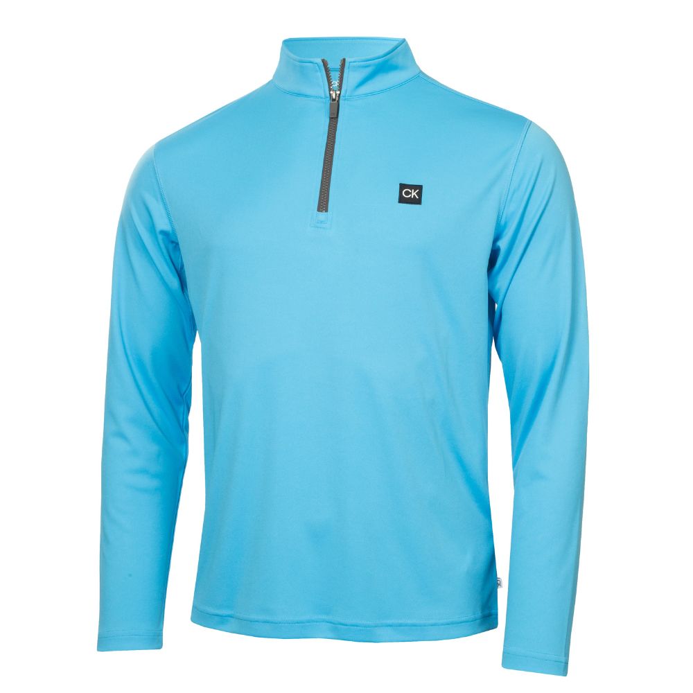 Calvin Klein Westgate 1/2 Zip Golf Pullover Top 2025 CKMS24888 - Aquarius Aquarius M