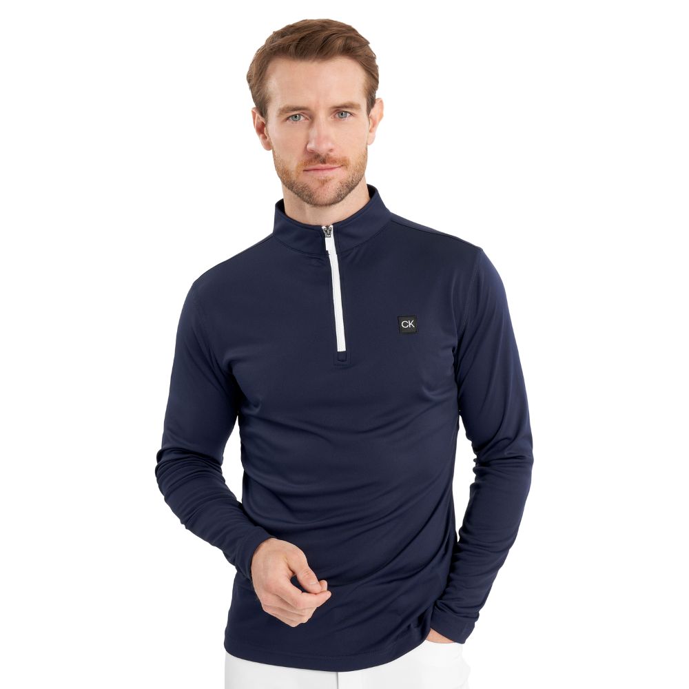 Calvin Klein Westgate 1/2 Zip Golf Pullover Top 2025 CKMS24888 - Navy