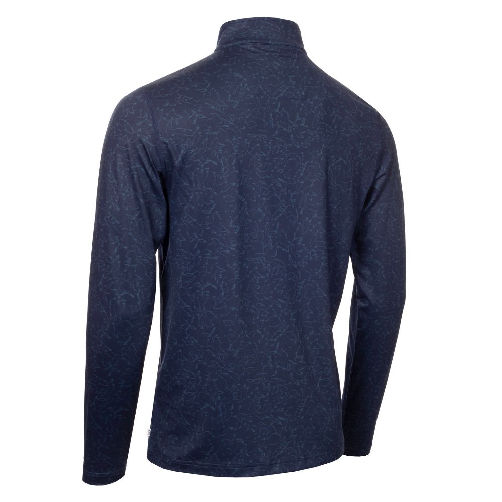 Calvin Klein Printed Newport 1/2 Zip Golf Top 2025 CKMS25956 - Navy