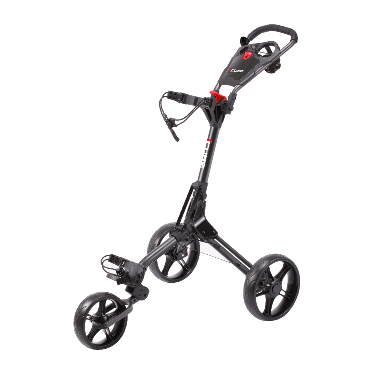 Skymax Cube 3.0 3 Wheeled Golf Trolley + Free Gifts Charcoal/Black
