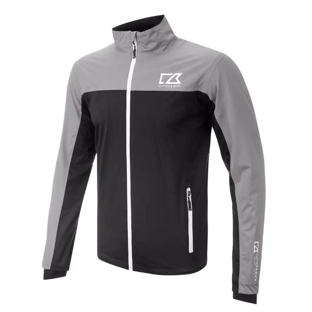 Cutter & Buck Stretch Waterproof Golf Jacket Black/Silver S