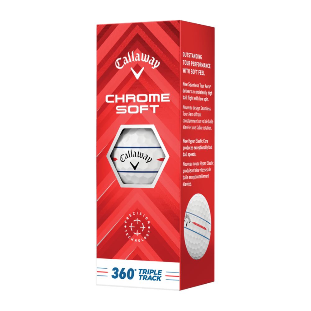 Callaway Chrome Soft Triple Track 360 Golf Balls - White