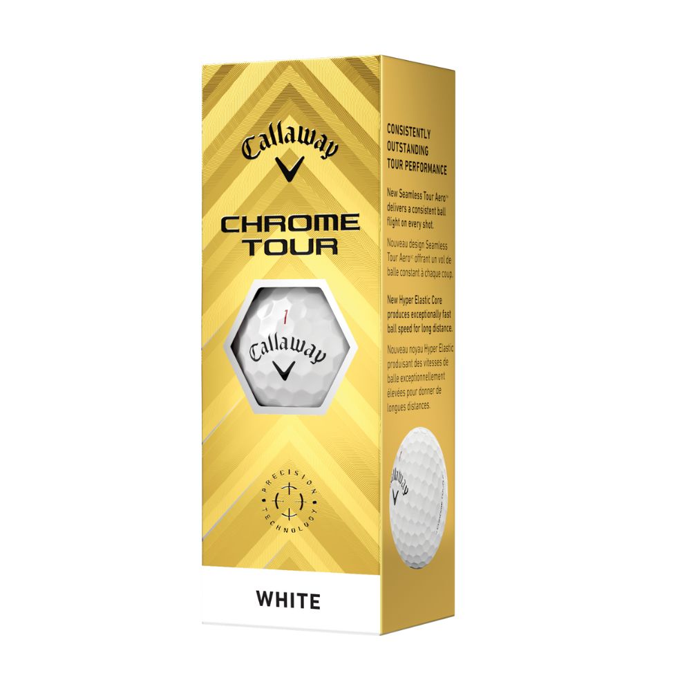 Callaway Golf Chrome Tour Golf Balls 2024 - White   