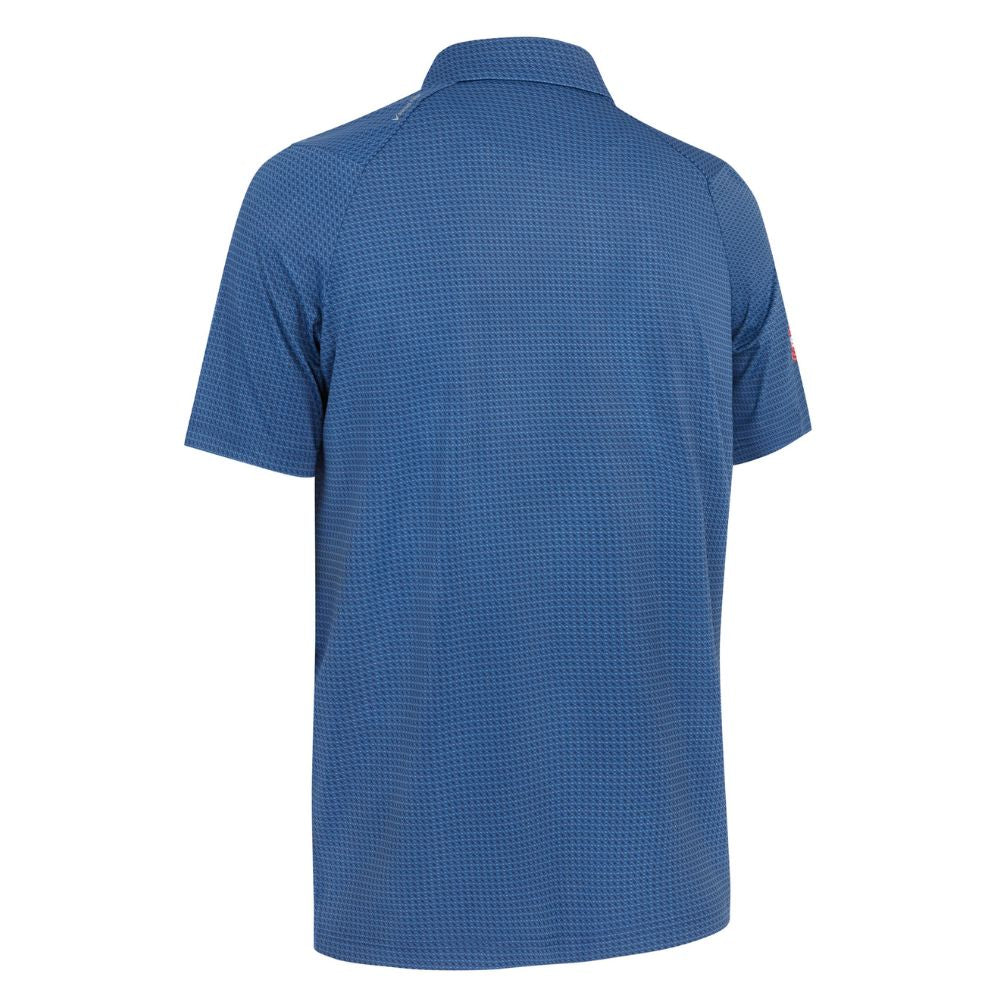 Callaway Odyssey Print Mens Golf Polo Shirt - Peacoat