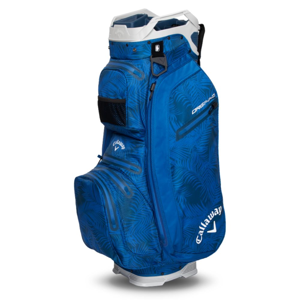 Callaway Org 14 HD Cart Golf Bag 2025 - Blue Palms / Light Grey