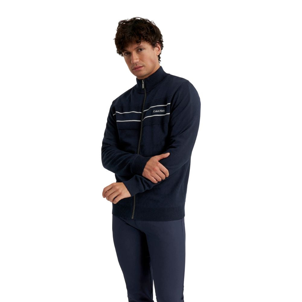 Calvin Klein Baxter Lined Golf Sweater 2025 - Navy