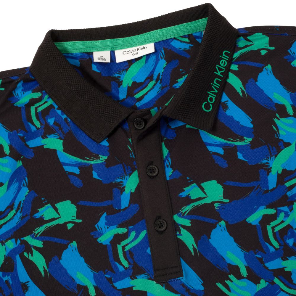 Calvin Klein Brushstroke Print Golf Polo 2025
