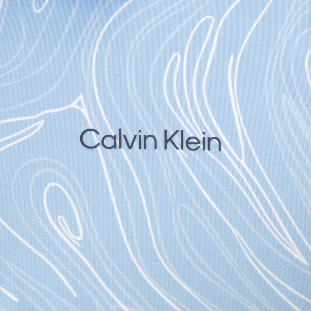 Calvin Klein Marble Print Golf Polo 2026 - CKMS26157 - Blue Bell