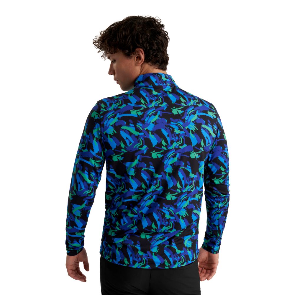 Calvin Klein Newport 1/2 Zip Pullover Golf Top 2025 - Brushstroke Print