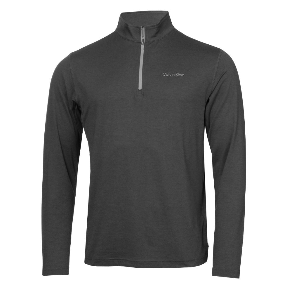 Calvin Klein Newport 1/2 Zip Pullover Golf Top 2025 - Charcoal Marl Charcoal Marl M
